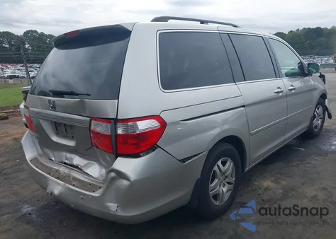 2007 Honda Odyssey Ex-L from USA, damaged, VIN 5FNRL38617B461681